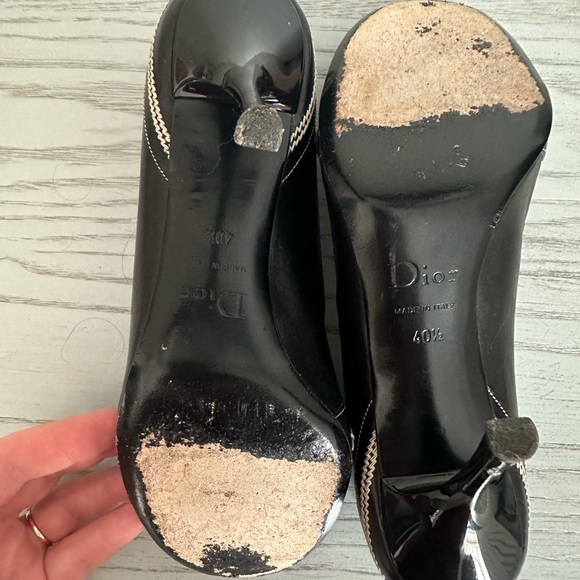 Dior Black Pumps with CD initials. Size 40.5. In very good condition - Picture 8 of 11